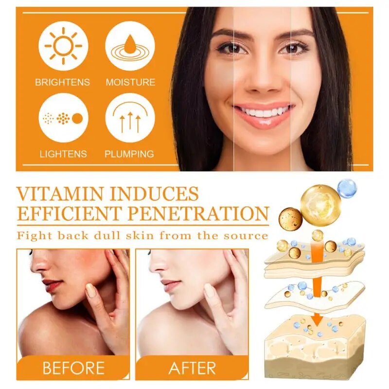Essence éclaircissante pour le visage à la vitamine C et à l'acide hyaluronique WEST & MONTH