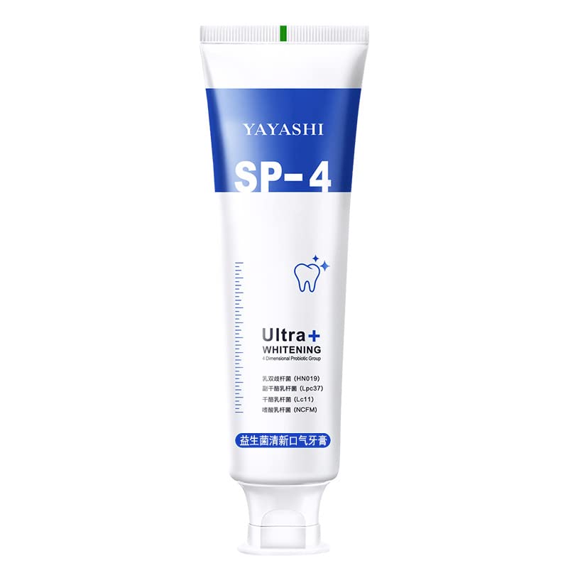 YAYASHI Probiotic Whitening Toothpaste - Stain Removal & Gum Protection for Fresh Breath