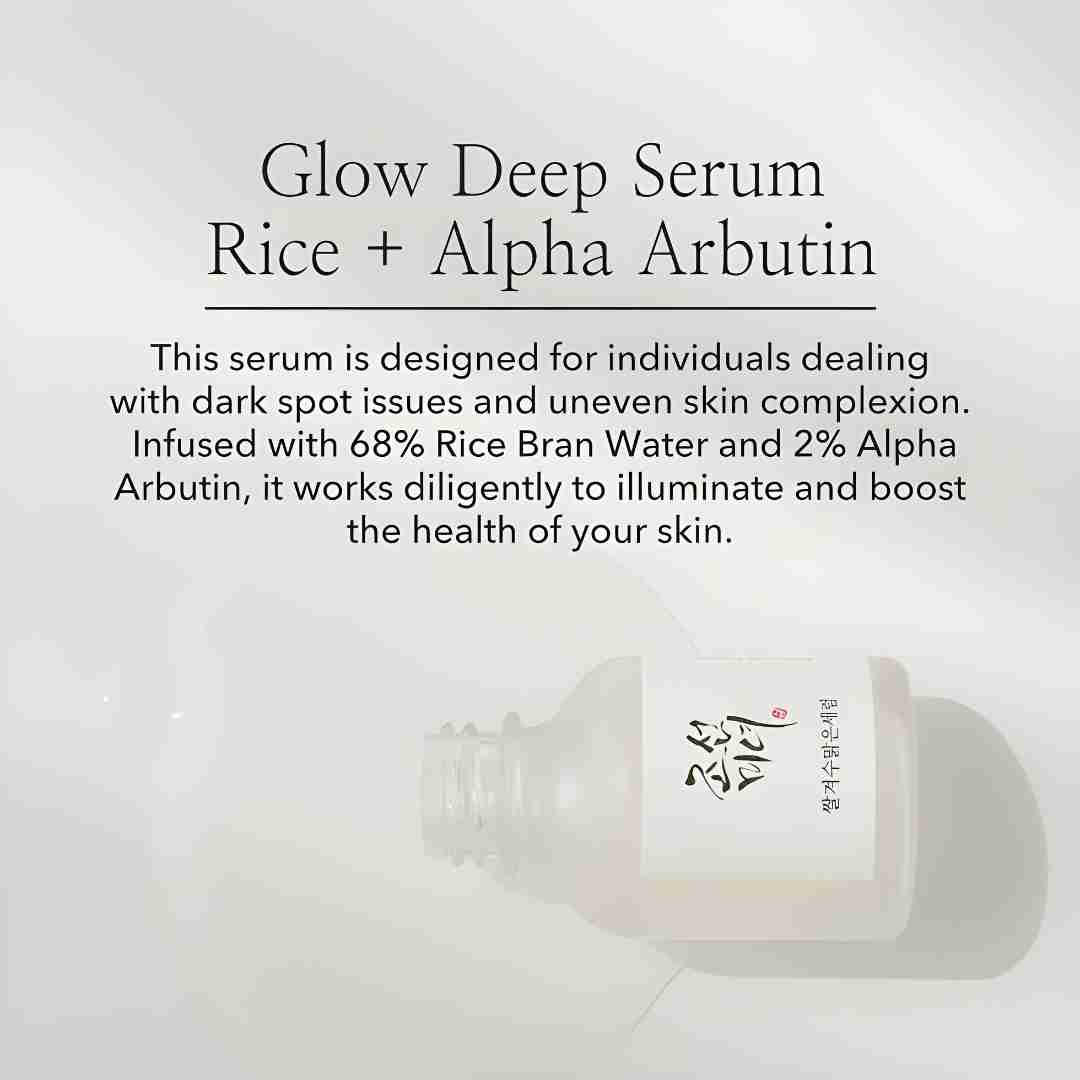 Sérum Glow Deep BEAUTY OF JOSEON : Riz + Arbutine 30 ml