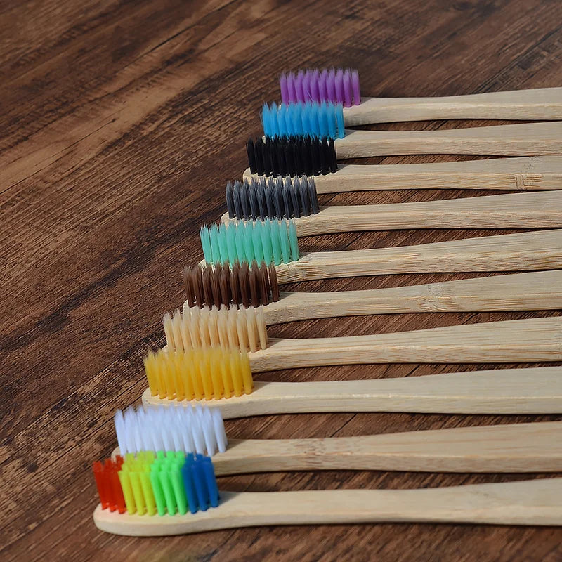 Ensemble de brosses à dents en bambou écologiques BAMBOO WORLD