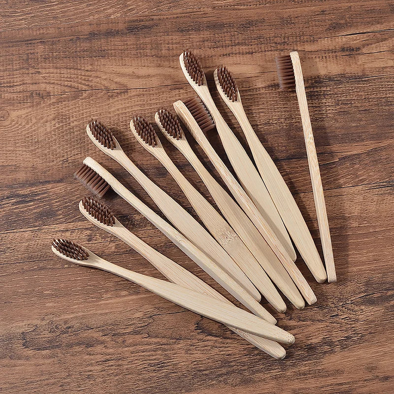 Ensemble de brosses à dents en bambou écologiques BAMBOO WORLD