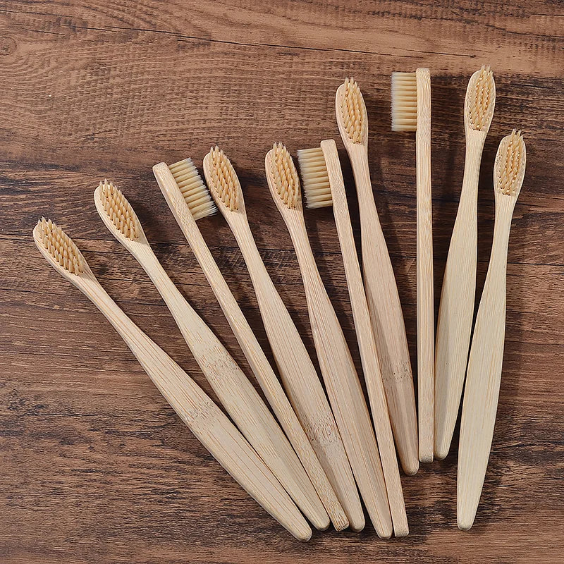 Ensemble de brosses à dents en bambou écologiques BAMBOO WORLD