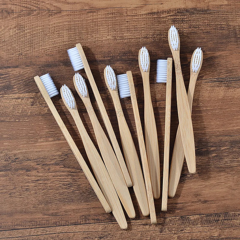 Ensemble de brosses à dents en bambou écologiques BAMBOO WORLD