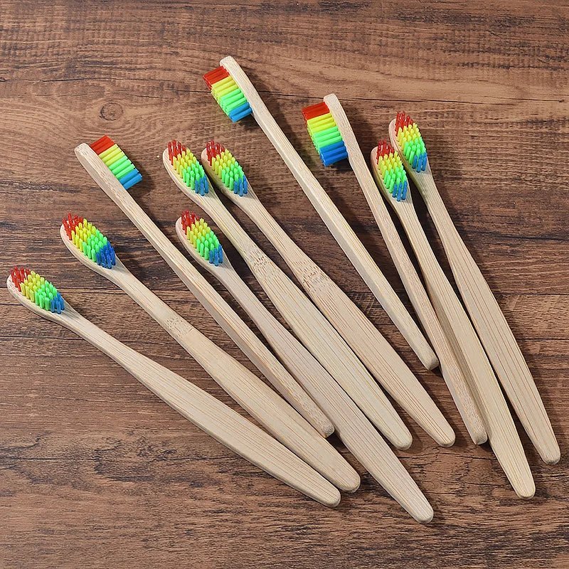 Ensemble de brosses à dents en bambou écologiques BAMBOO WORLD