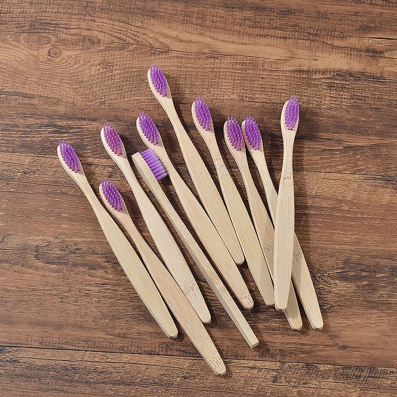Ensemble de brosses à dents en bambou écologiques BAMBOO WORLD