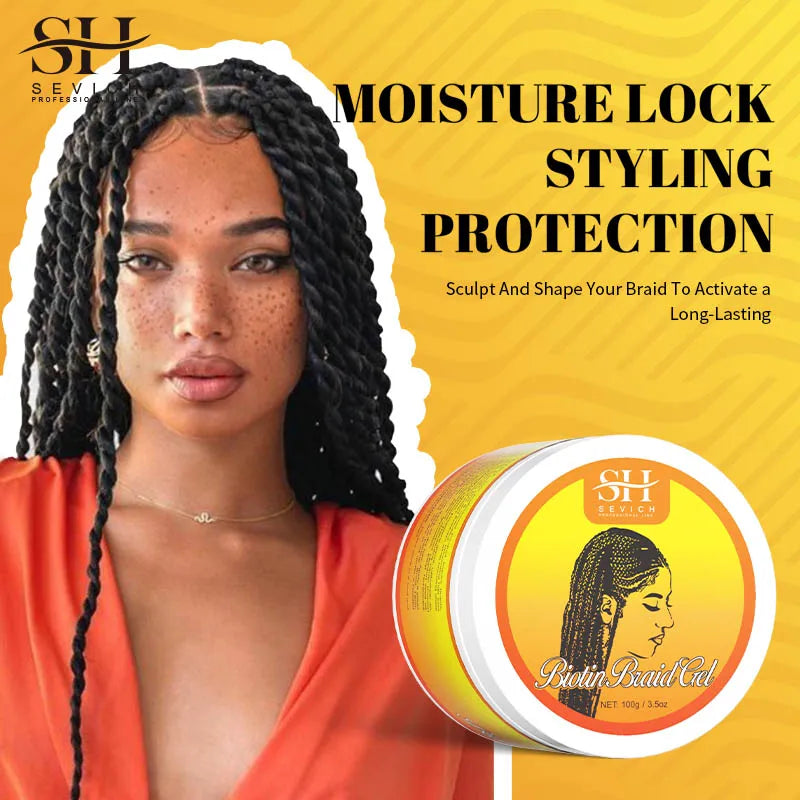 SEVICH Anti Breaking Hair Loss Control Biotin Cream Shaping Braid Styling Gel Wax 100 g