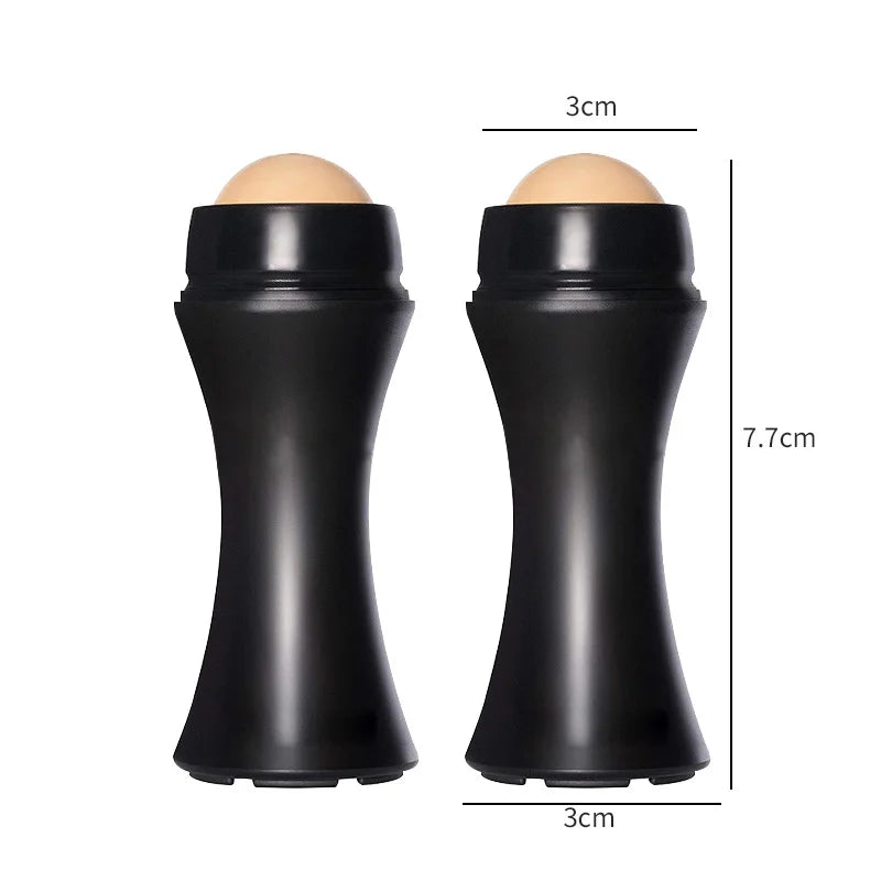 Rouleau absorbant l'huile pour le visage en pierre volcanique naturelle - Bâton de nettoyage des pores et de contrôle de l'huile