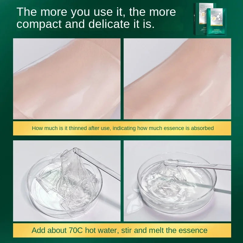 Masque facial à la gelée de cristal de collagène aux algues JINSHANE 5 pièces