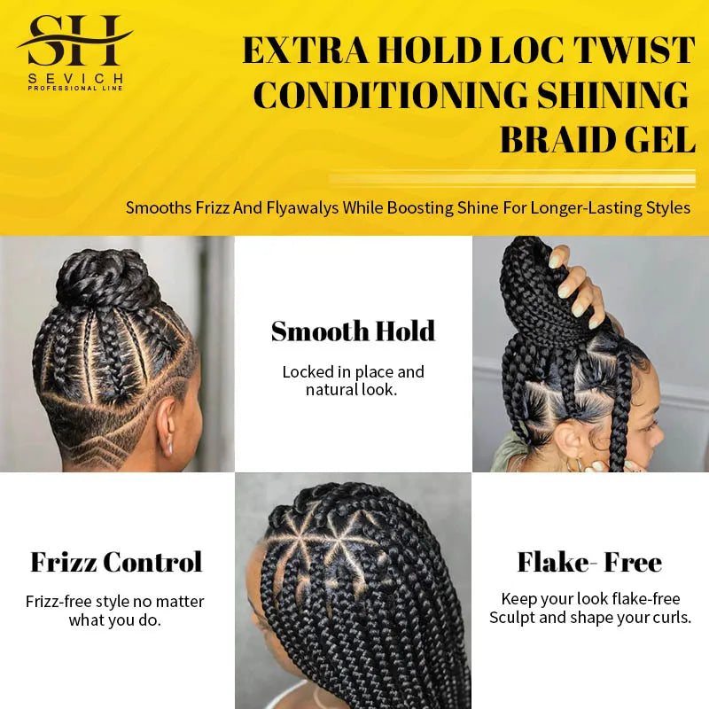 SEVICH Anti Breaking Hair Loss Control Biotin Cream Shaping Braid Styling Gel Wax 100 g