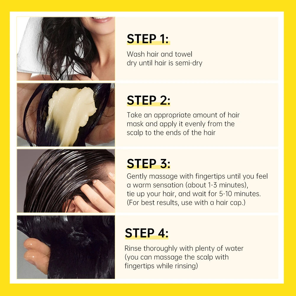 PURC Smoothing Ginger Rosemary Anti Dandruff & Hair Loss Oil Treatment Hair Mask
