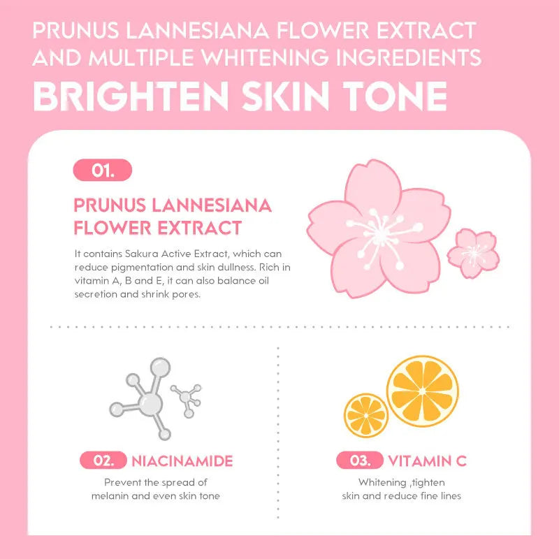 Crème visage à l'essence de cerisier du Japon LAIKOU