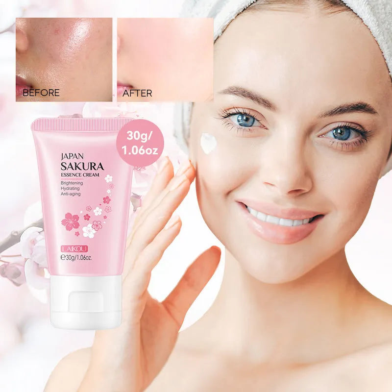 Crème visage à l'essence de cerisier du Japon LAIKOU