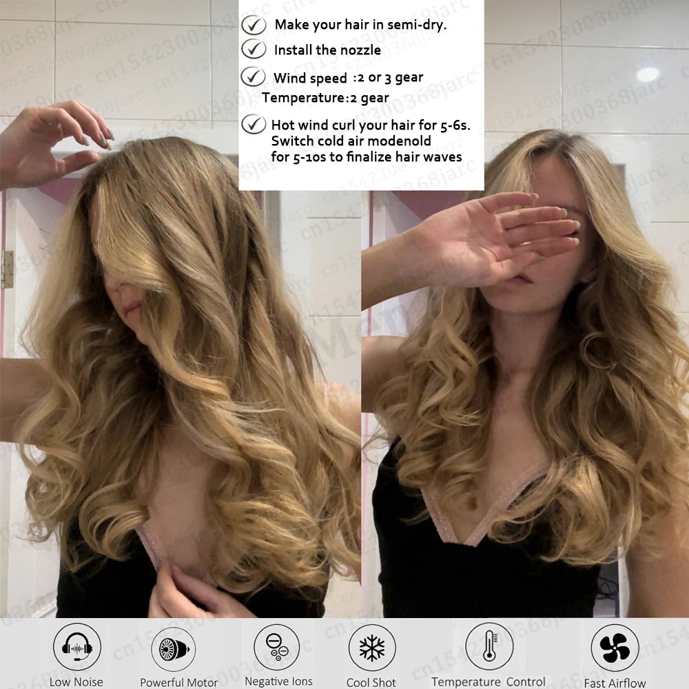 Sèche-cheveux professionnel avec technologie à ions négatifs