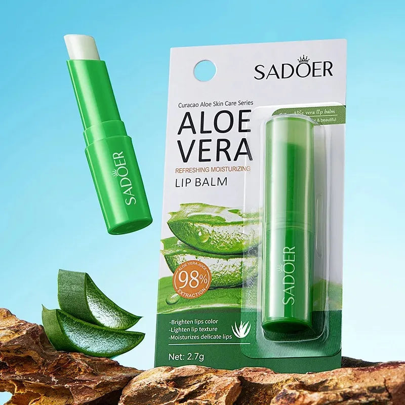 SADOER Aloe Lip Balm – Nourishing, Moisturizing & Lip Repair Stick