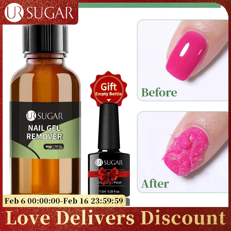 UR SUGAR Nail Art Polishes & Quick Glide Effortless Remover Gel