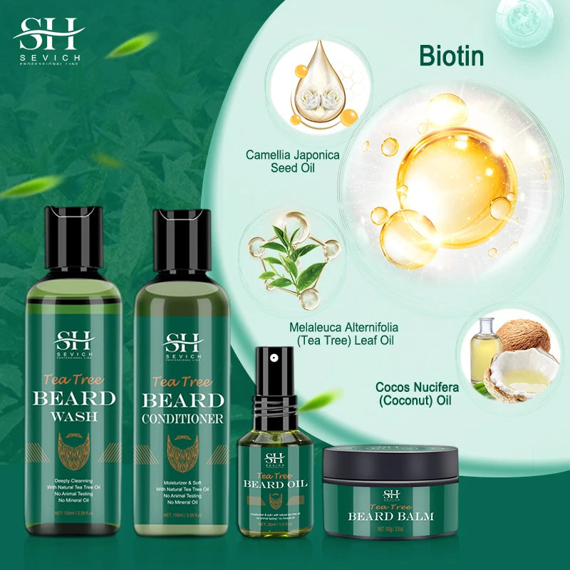 Kit de pousse de barbe SEVICH pour hommes