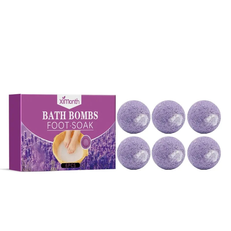 XIMONTH Nourishing Foot Spa Bath Bombs 6pcs Set