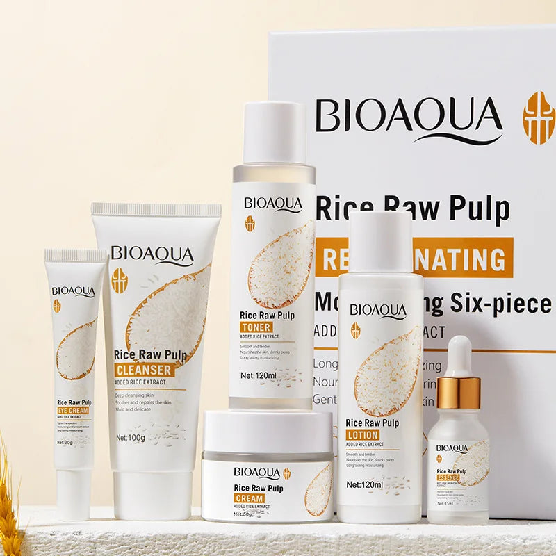 BIOAQUA Reis-Protoplasma-Trauben-Hautpflegeset