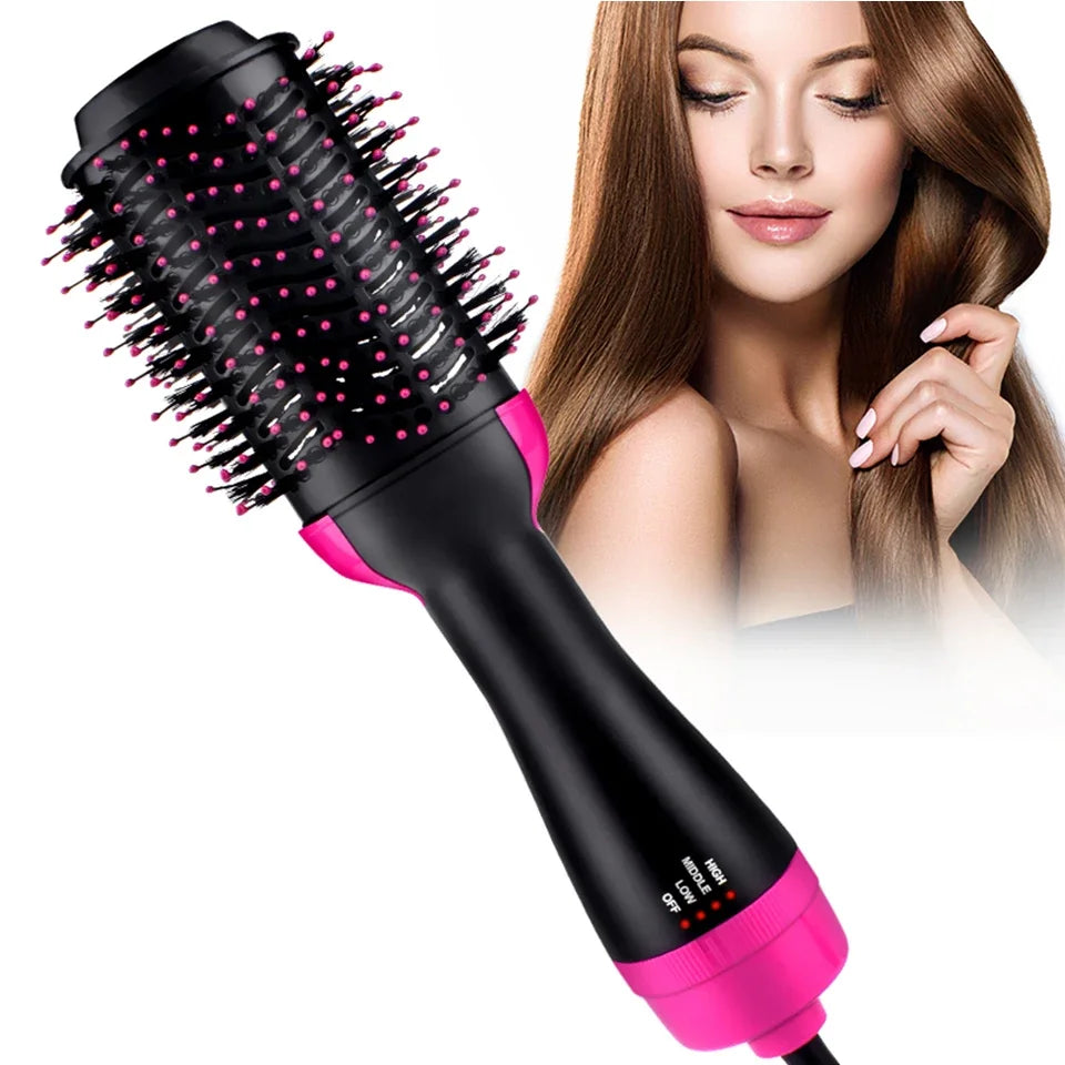 Sèche-cheveux et volumateur One Step - Brosse à air chaud avec technologie à ions négatifs