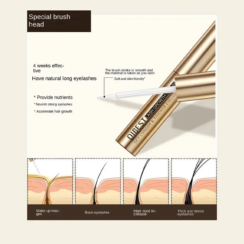 QIBEST Eyelash Growth Essence Serum
