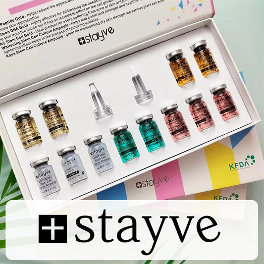 Stayve Koreanische BB-Creme, Skin Glow, Peptide-Gesichtspflege, Serum-Essenz, Starter-Kit
