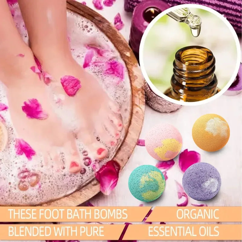 XIMONTH Nourishing Foot Spa Bath Bombs 6pcs Set
