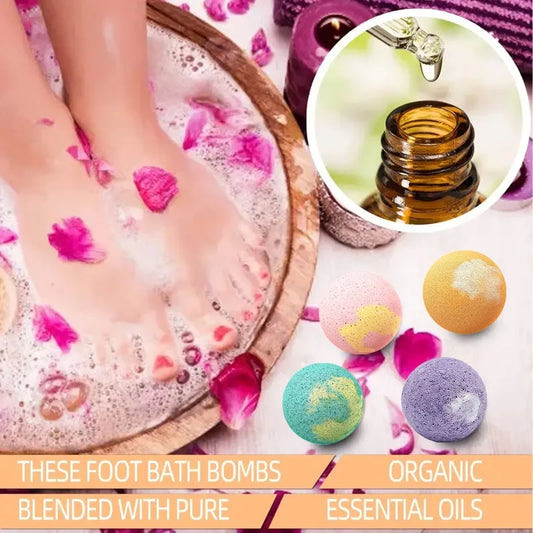 Lot de 6 bombes de bain nourrissantes pour les pieds XIMONTH