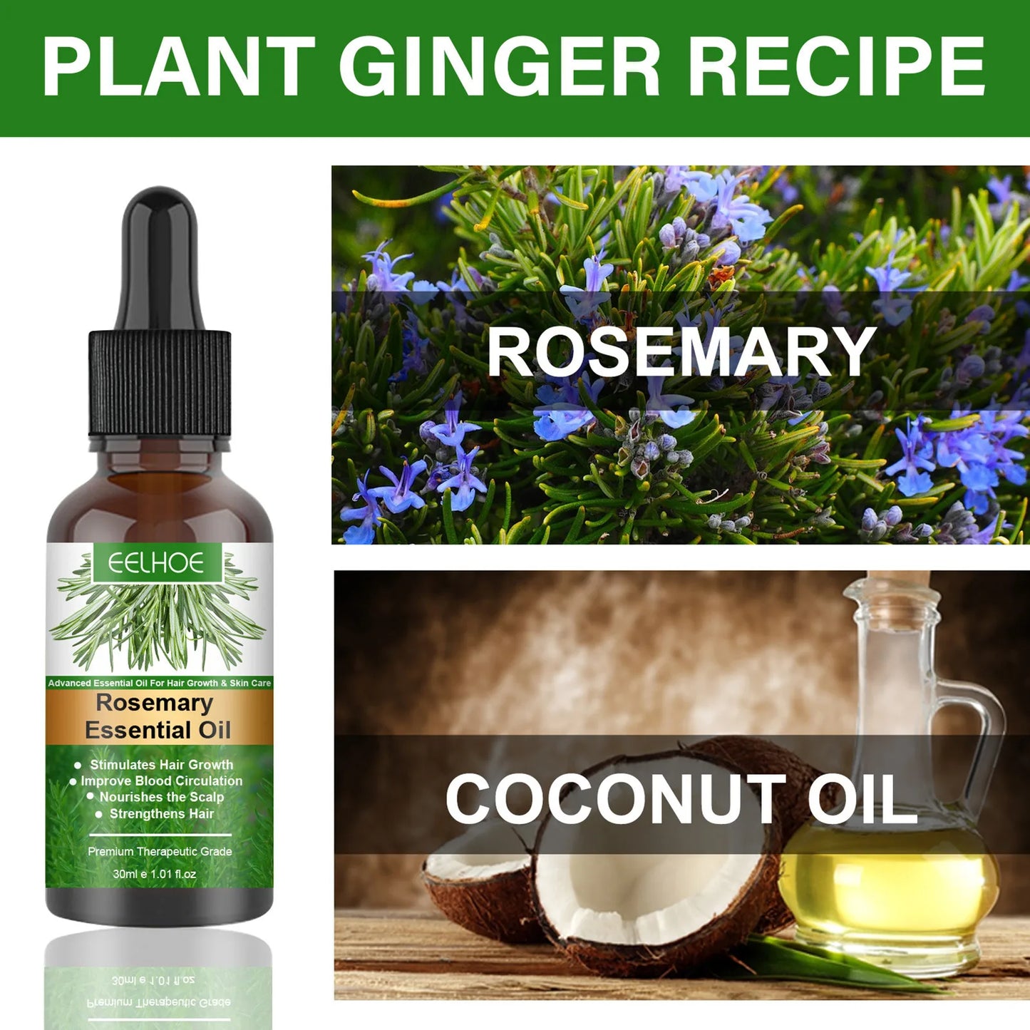 EELHOE Rosemary Essential Hair Oil
