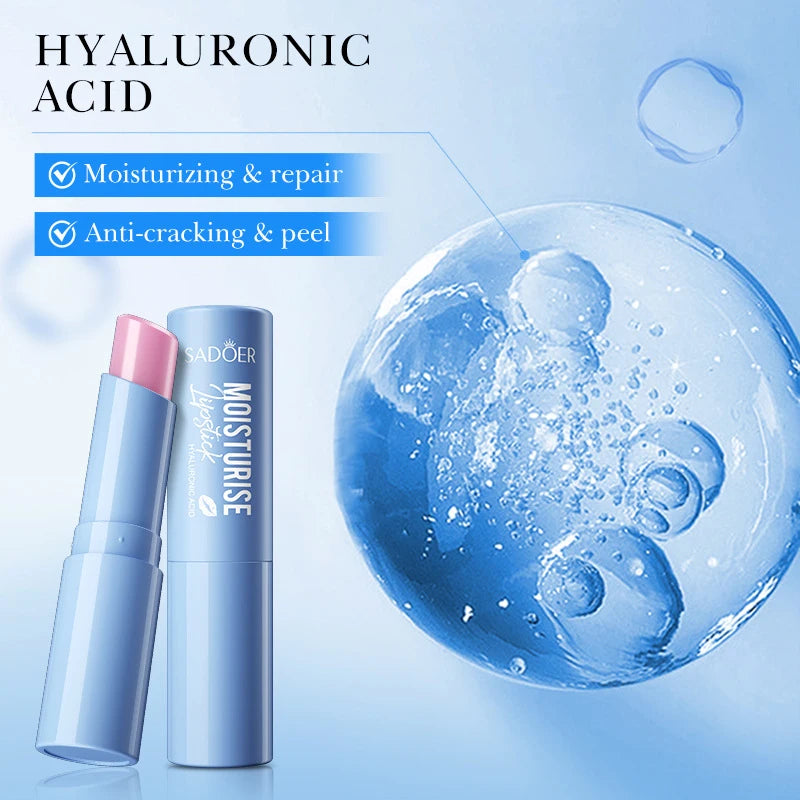 Baume à lèvres à l'acide hyaluronique SADOER - Traitement blanchissant et hydratant