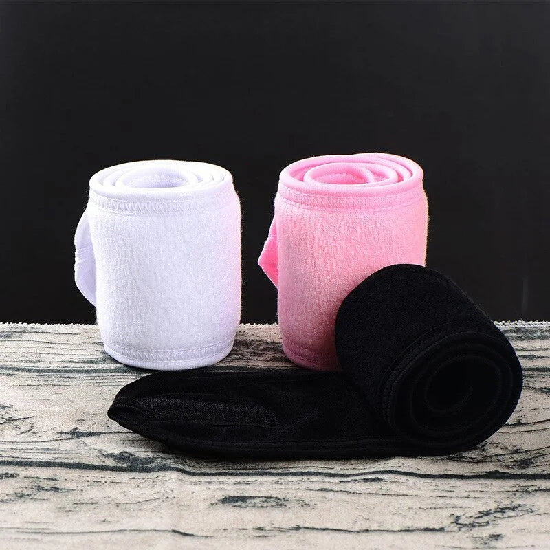 Bandeau de spa facial réglable en microfibre – Bandeau de cheveux polyvalent