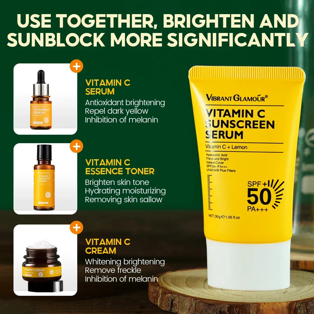 Coffret de soins de la peau à la vitamine C VIBRANT GLAMOUR