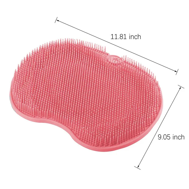 Outil de bain de douche en silicone antidérapant pour le corps entier, exfoliant et grattant, massage du dos