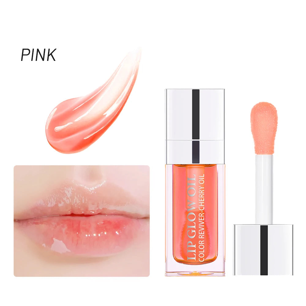 IBCCCNDC Hydrating Lip Glow Oil – Moisturizing & Plumping Tinted Gloss with Cherry Seed Oil (6ml)