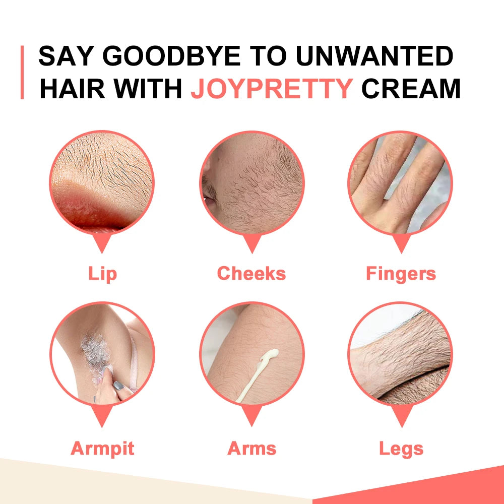 JOYPRETTY 60 Seconds Natural Little Face and Body Parts Hair Removal Cream 20 ml