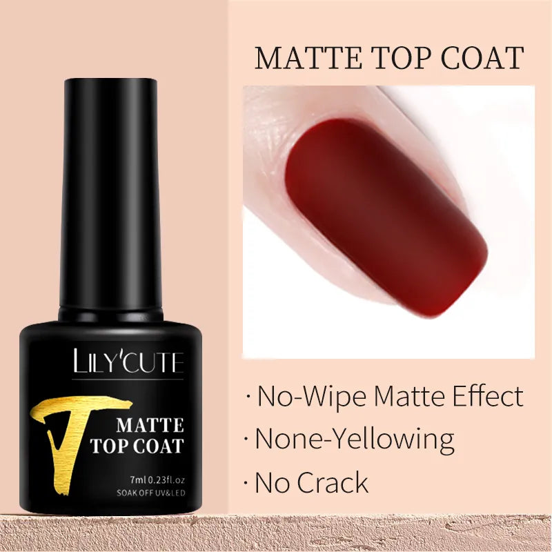 LILYCUTE 2-in-1 Magnetic Nail Gel Top Coat