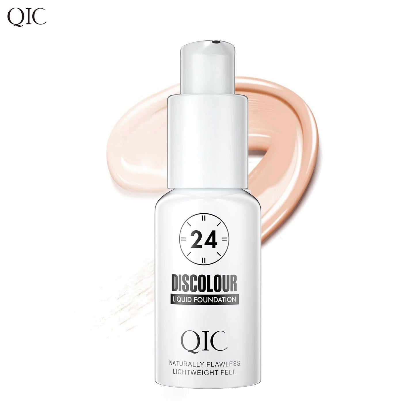 Fond de teint QIC Magic Color Changing - Base de maquillage hydratante, mate et douce, longue tenue