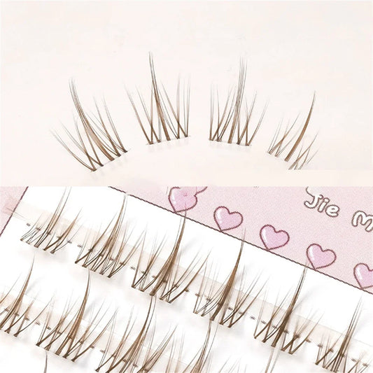 YANQUEEN Natural Sunflower Fashion Fairy Cos Mink DIY Single Eyelash Extensions 1-1.5 cm