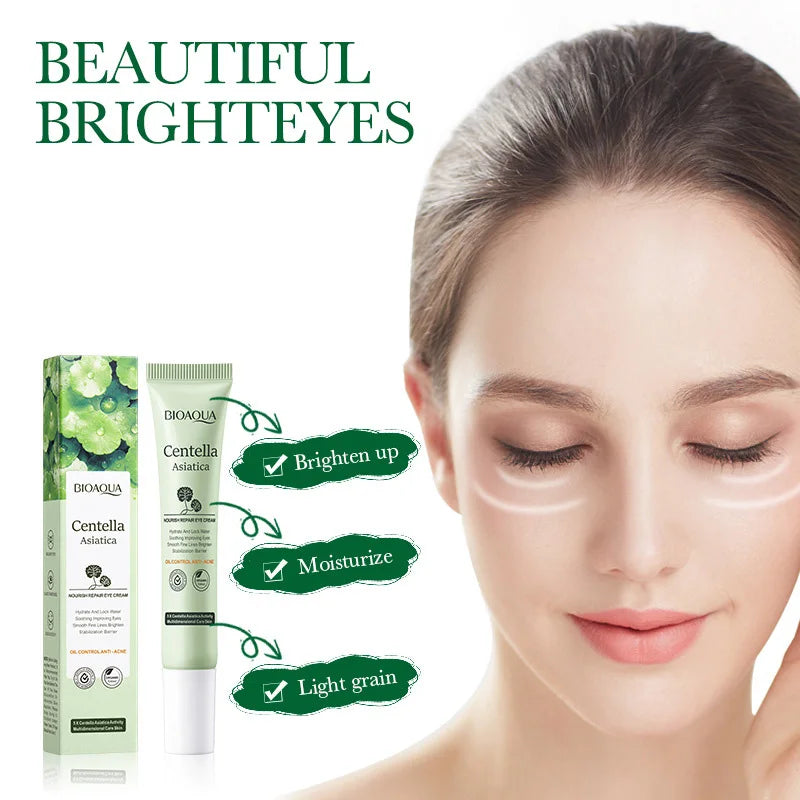 BIOAQUA Centella Eye Cream - Anti Dark Circles & Puffiness Moisturizing Eye Care