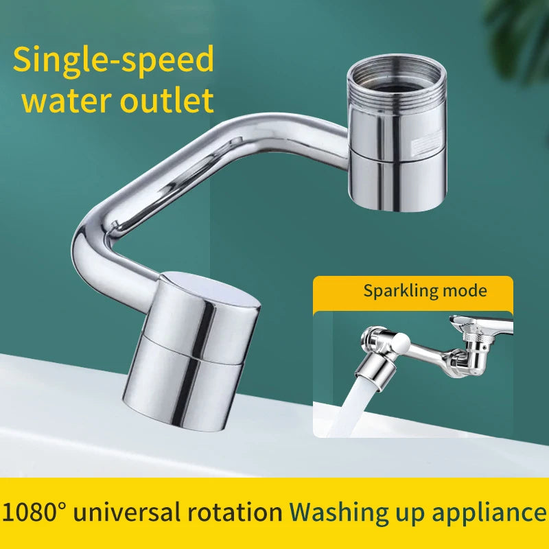 1080 Degree Rotating Faucet Extender with Splash-Proof Filter
