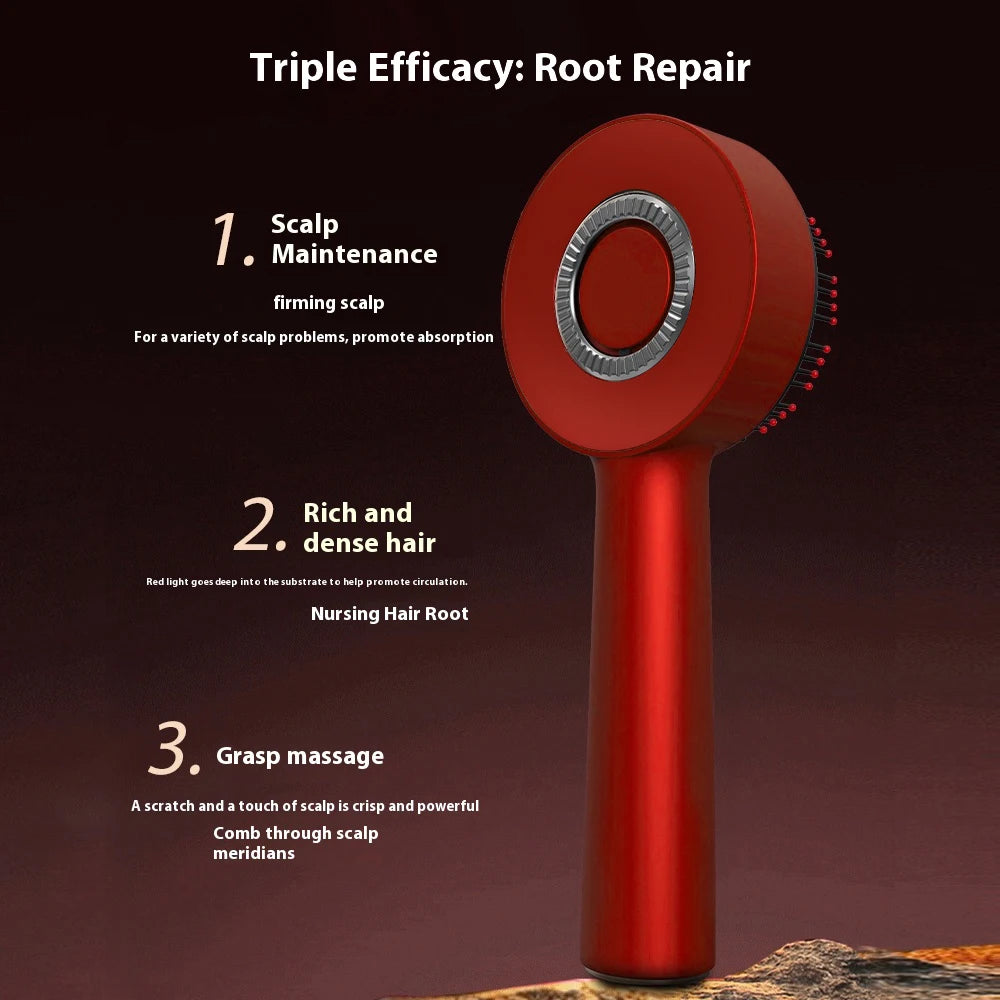 Peigne de massage électrique du cuir chevelu HAILI CARE avec thérapie par lumière rouge
