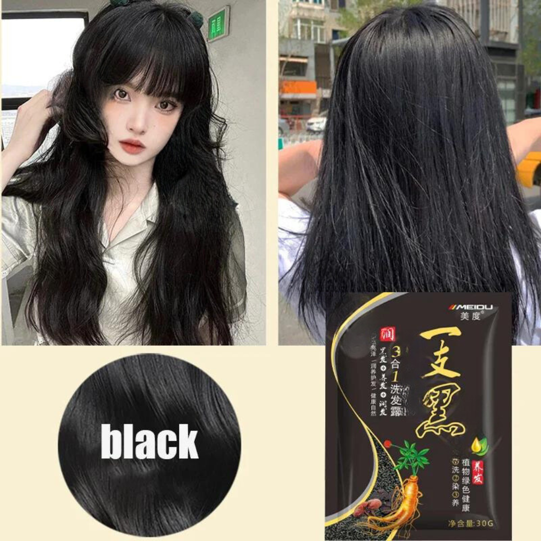MEIDU Nourishing Long Lasting Permanent Natural Plant Hair Dye Shampoo