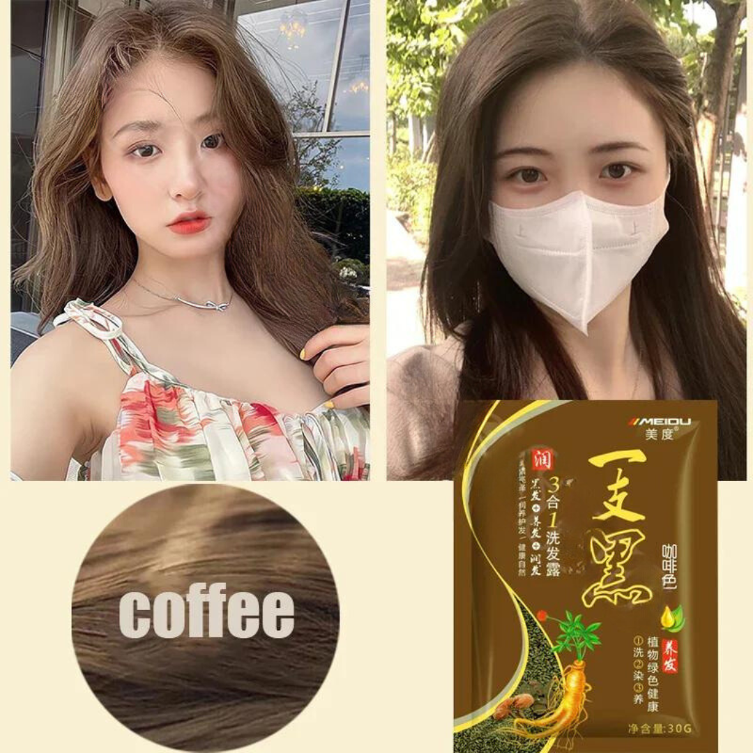MEIDU Nourishing Long Lasting Permanent Natural Plant Hair Dye Shampoo