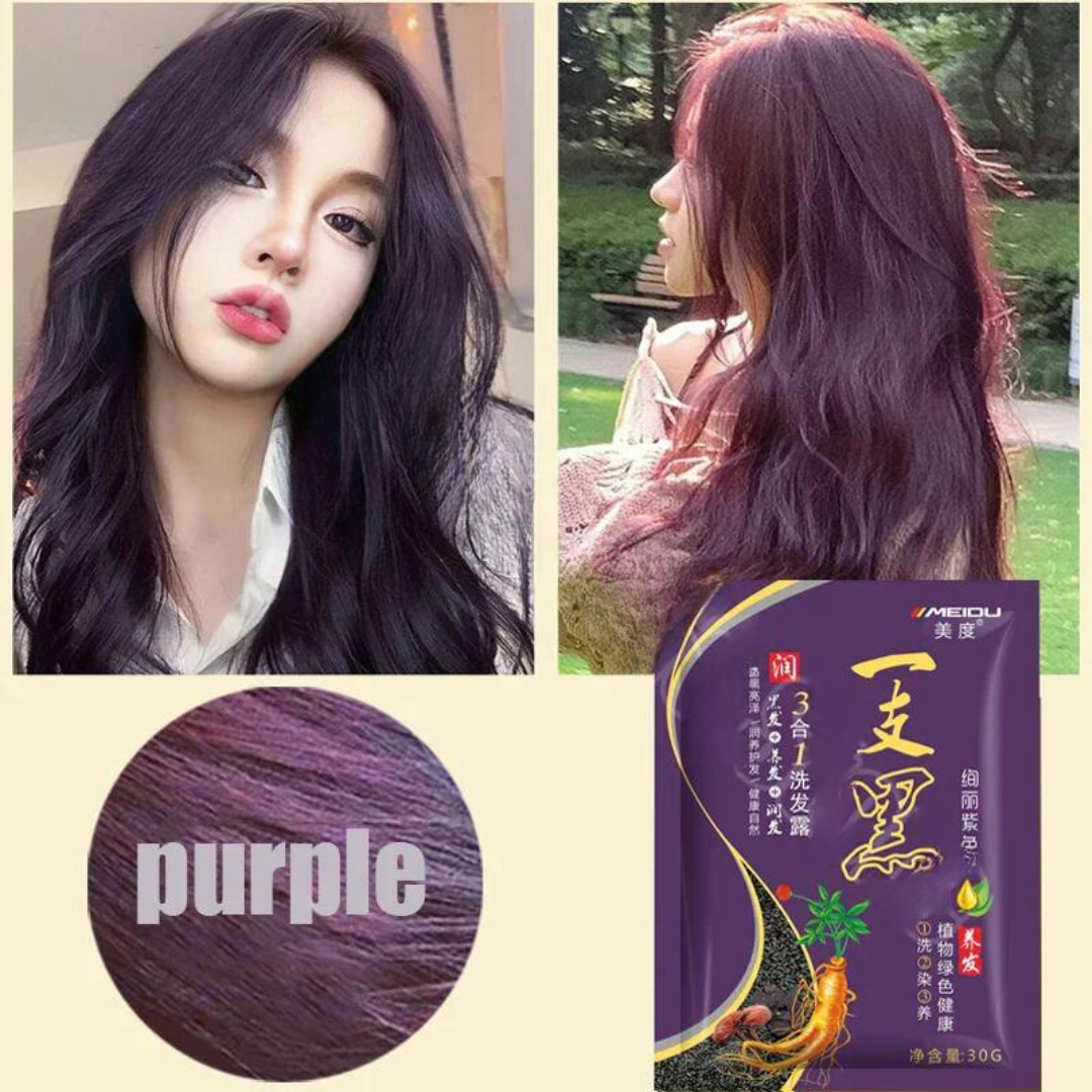 MEIDU Nourishing Long Lasting Permanent Natural Plant Hair Dye Shampoo