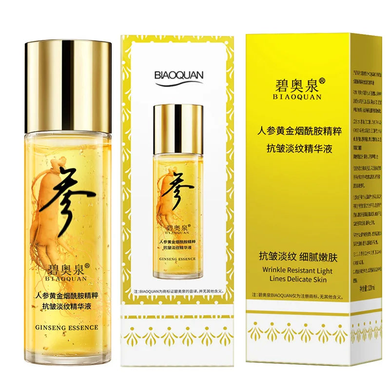 Essence hydratante pour le visage au ginseng et à la niacinamide BIAOQUAN 120 ml