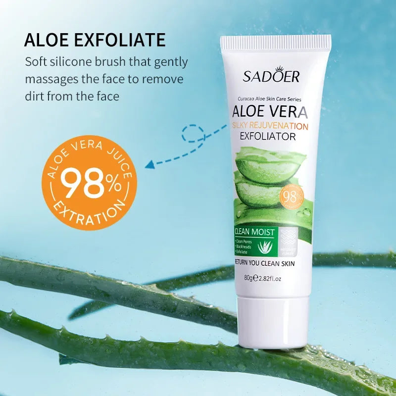 SADOER Aloe Vera Gesichtspeeling-Gel