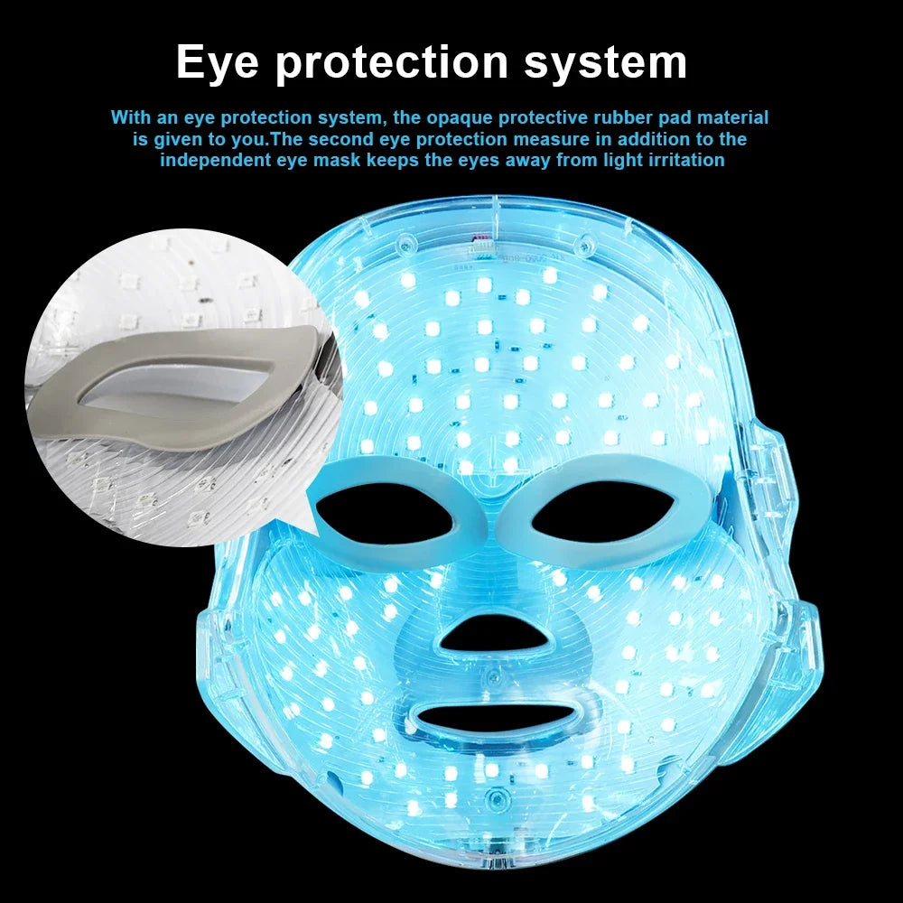 LED Photon Beauty Mask - Infrared Skin Rejuvenation and Anti-Aging Treatment