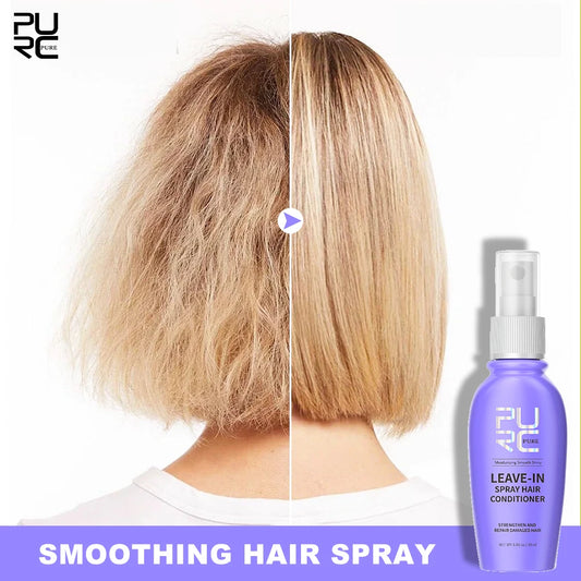 PURC Glättendes Anti-Frizz-Feuchtigkeitsspendendes Haarreparatur-Kokosnussöl-Leave-In-Conditioner-Spray