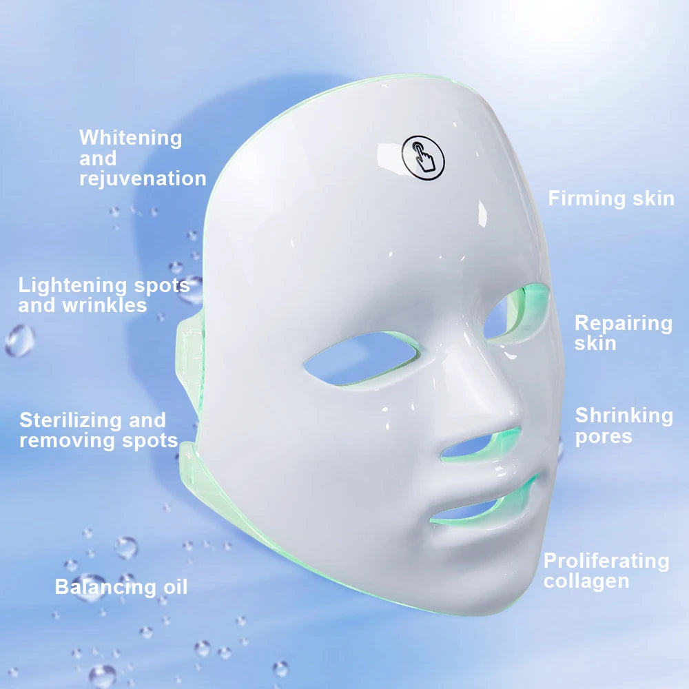 LED Photon Beauty Mask - Infrared Skin Rejuvenation and Anti-Aging Treatment