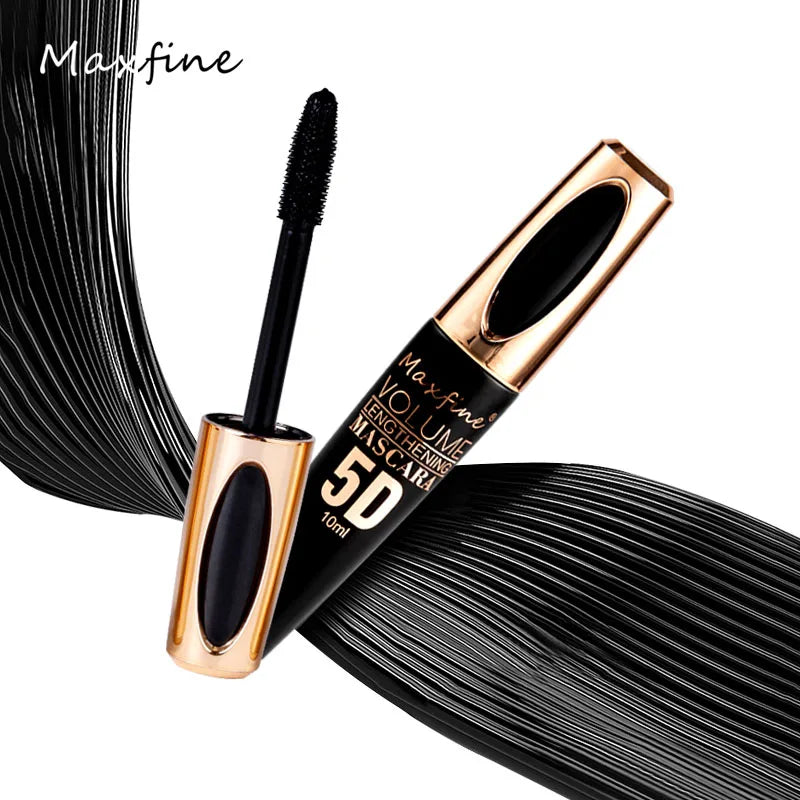 MAXFINE 5D Silk Mascara - Waterproof, Long-Lasting Volume and Length