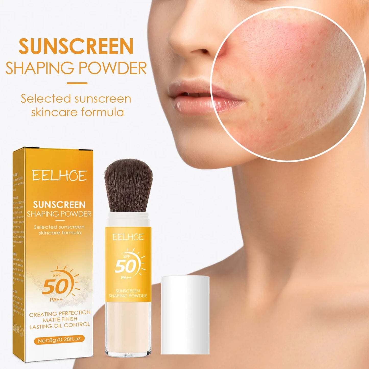 EELHOE SPF50 Sunscreen Loose Powder: Ultimate Sun Protection and Skin Perfection